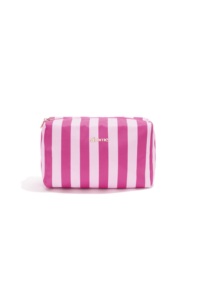 Toilettas | Dikke streep | Licht en donker roze - wonder & melon - wonder & melon
