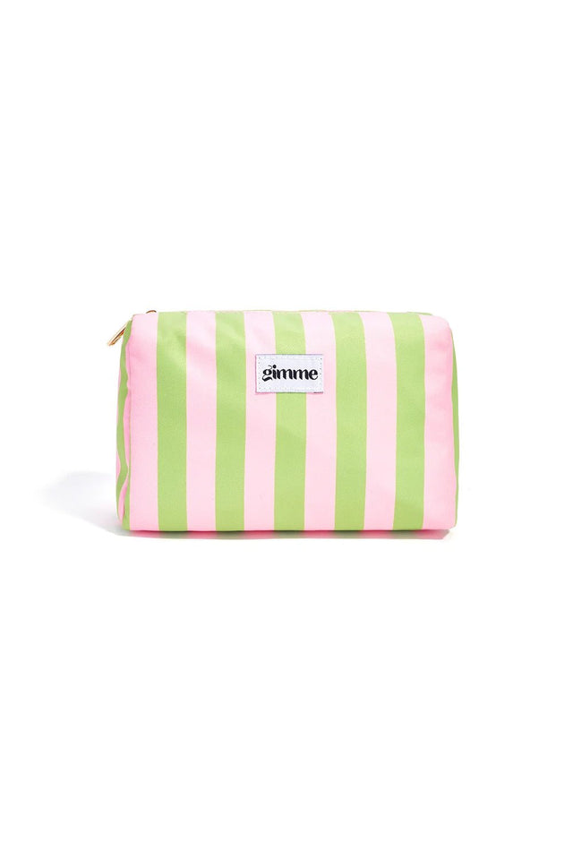Toilettas | Stripe | Green - Pink - wonder & melon - wonder & melon