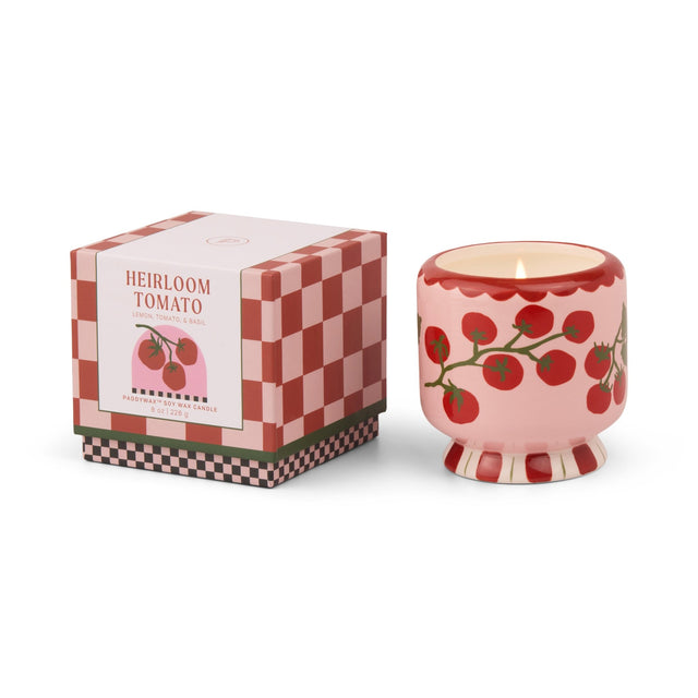 Tomato Vine Ceramic | Dustcover - Heirloom Tomato | Black cedar & Fig | Paddywax - paddywax - wonder & melon