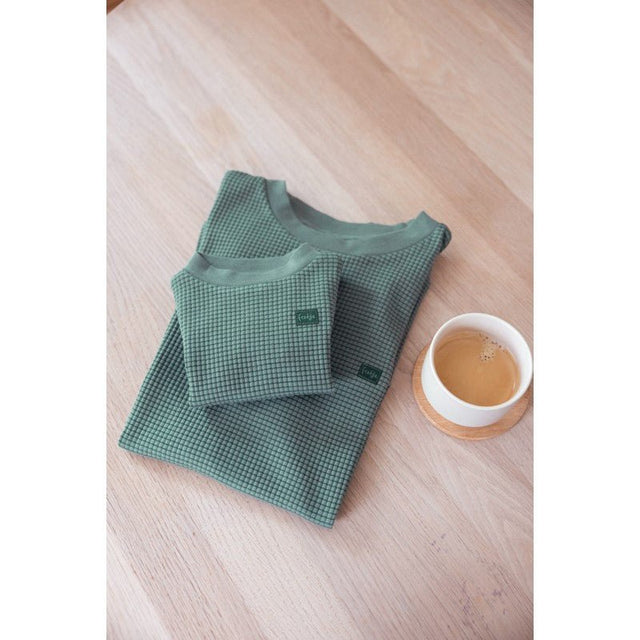 Wafelpyjama Family Limited Edition | Zeegroen | Feetje - Feetje - wonder & melon