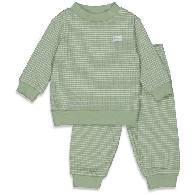 Wafelpyjama | Groen Melange | Feetje - Feetje - wonder & melon