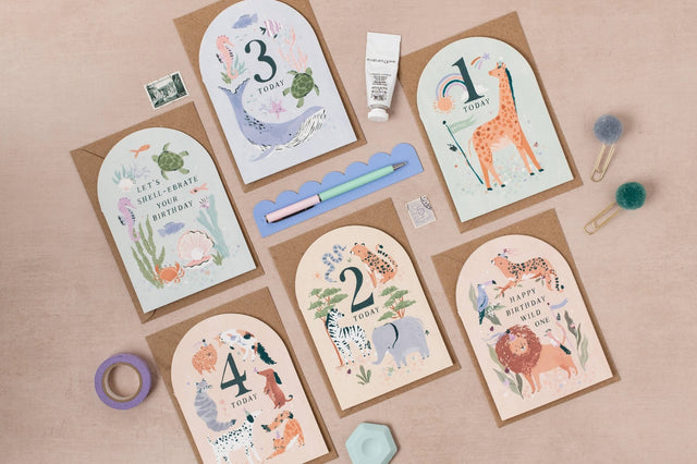 Wild One verjaardagskaarten | Dierenkaart | Verjaardagskaarten voor kinderen - Sister Paper Co. - wonder & melon