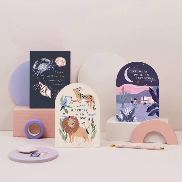 Wild One verjaardagskaarten | Dierenkaart | Verjaardagskaarten voor kinderen - Sister Paper Co. - wonder & melon