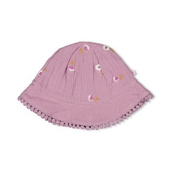 Zonnehoed mousseline embroidery | Flower Ranch | Feetje - Feetje - wonder & melon
