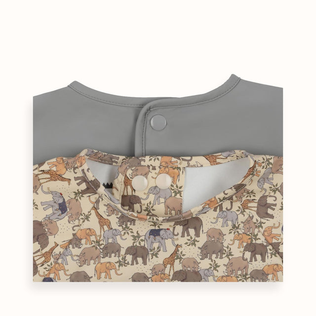 2 pack dinner bib with sleeves safari/ high rise | konges slojd - Konges Sløjd - wonder & melon