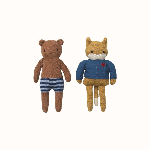 2 pack friends knuffeltjes - Konges Sløjd - wonder & melon