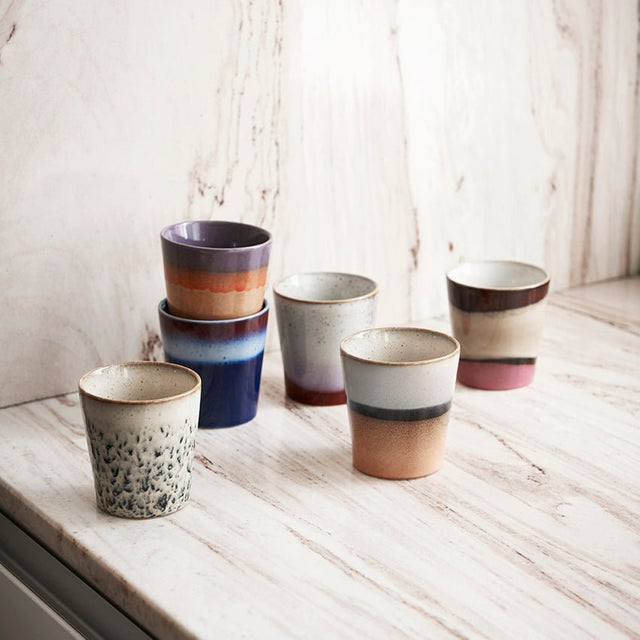 70s ceramics coffee mug tornado - HKliving - wonder & melon