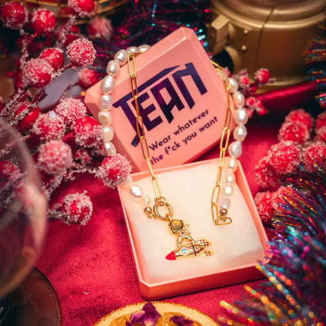 Classic Jean ketting (zoetwaterparels & schakel) | Atelier Jean - Atelier Jean - wonder & melon