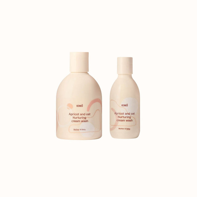 Cream wash - apricot and oat nurturing Set - Kenko - wonder & melon