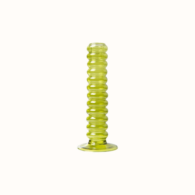 Emerald kandelaar glas L lime green - HKliving - wonder & melon