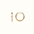 Essentials gold or silverplated hoop huggie egaal klein - All the luck in the world - wonder & melon