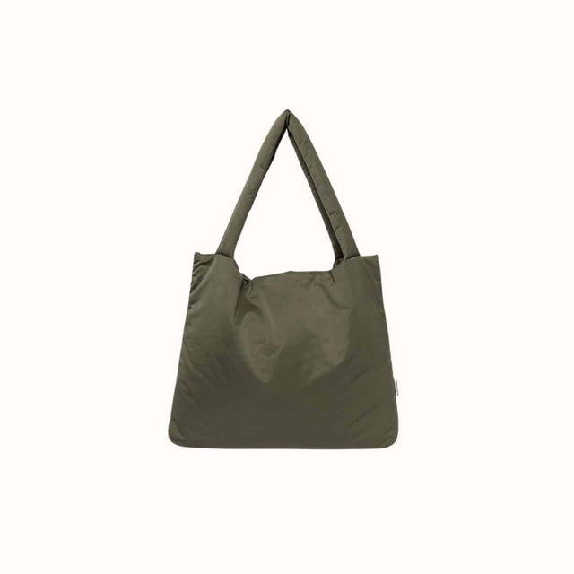 Green puffy mom-bag - Studio Noos - wonder & melon