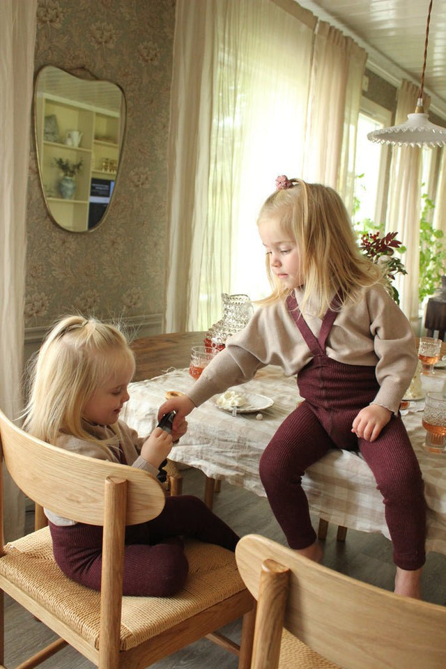 Katoenen maillot zonder voetje | Dark grey blend - Silly Silas - wonder & melon