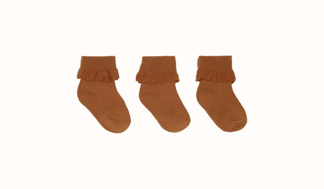 Konges sløjd 3-pack sokken Bruin - Konges Sløjd - wonder & melon