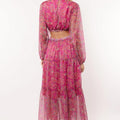 Lizzie jurk | Fel roze - Fluresk - wonder & melon