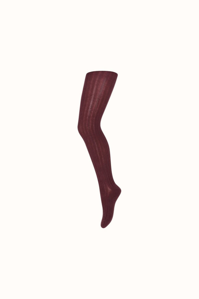 Mp Cotton rib tights Grape Skin - MP Denmark - wonder & melon