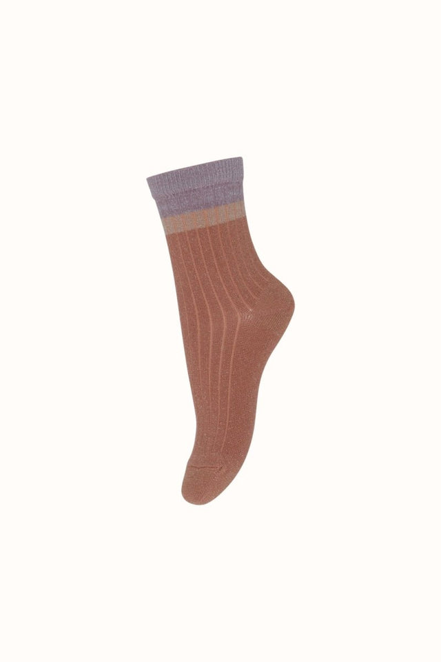 Mp Norma glitter socks Copper Brown - MP Denmark - wonder & melon