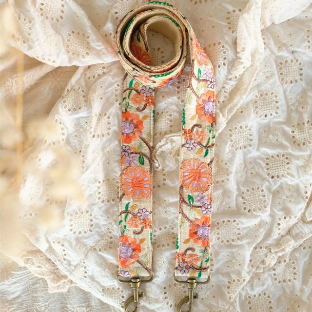 Phone / Bag / Camera strap | PEACHY PEONY L - La N'atelier - wonder & melon