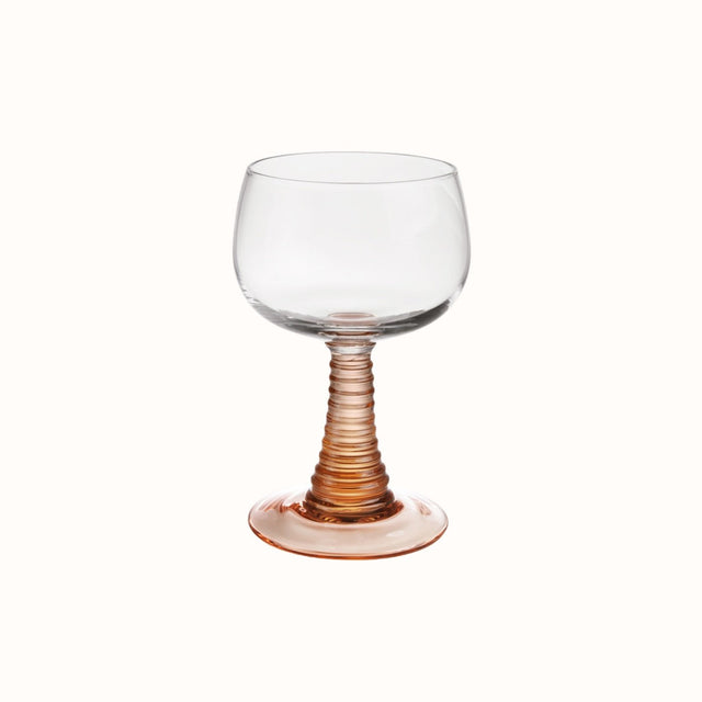 Swirl wijn glas nude - HKliving - wonder & melon