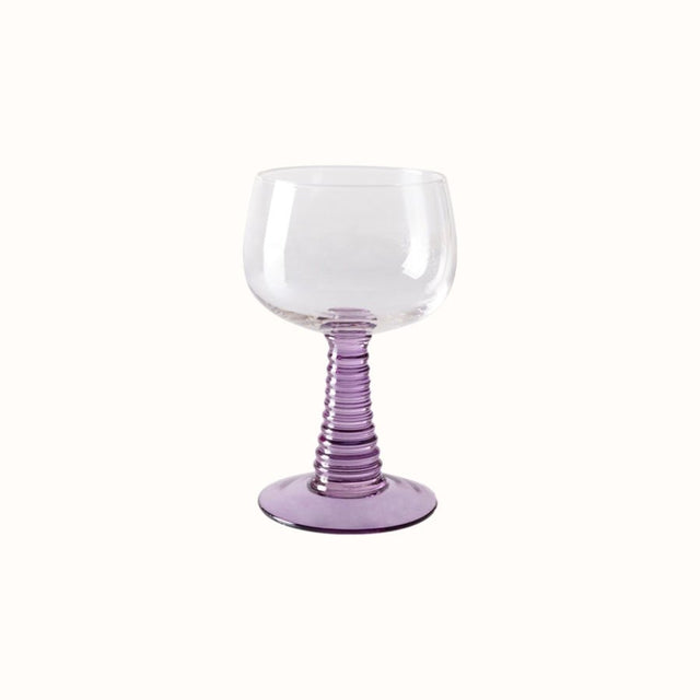 Swirl wijn glas purple - HKliving - wonder & melon