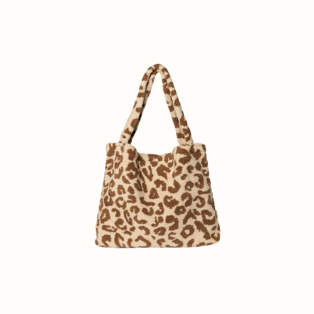 Teddy leopard ecru mom-bag - Studio Noos - wonder & melon