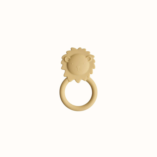 Teether Lion soft yellow - Mushie - wonder & melon