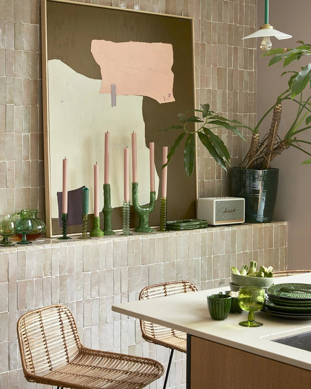 The Emeralds: Ceramic Candle Holder L - HKliving - wonder & melon