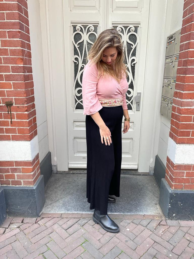 Wrap top linnen dusty pink | Berawa - Berawa - wonder & melon