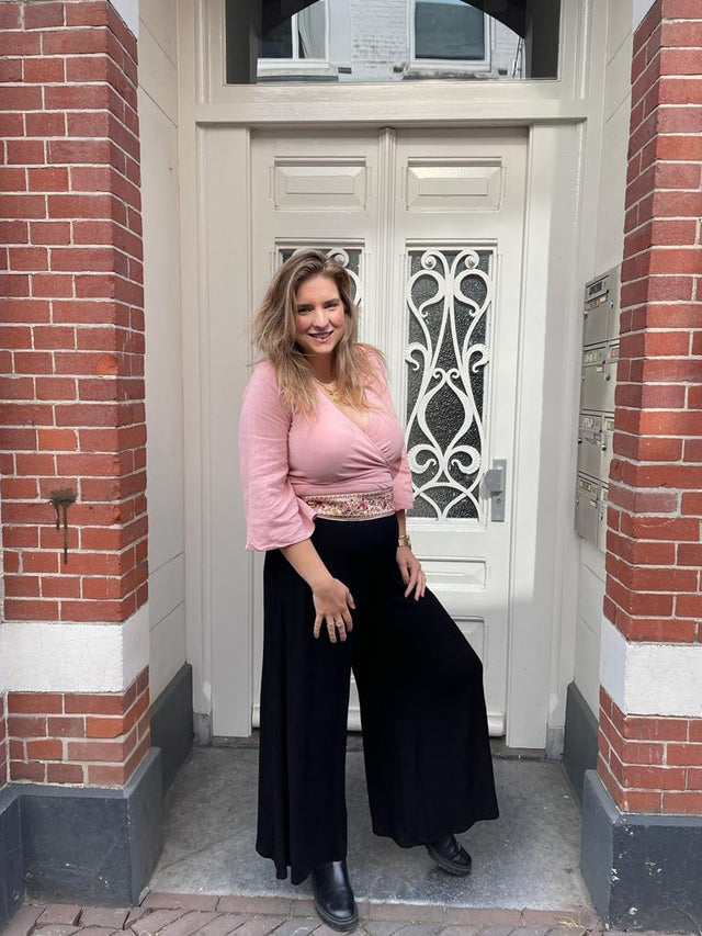 Wrap top linnen dusty pink | Berawa - Berawa - wonder & melon