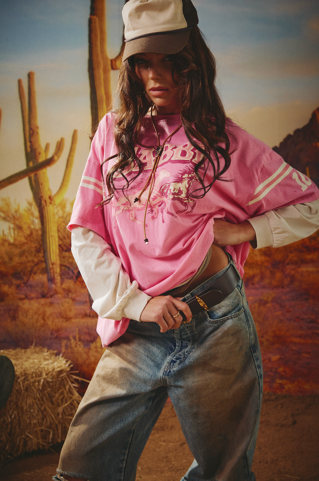 SABBI | Neigh Sayer Longsleeve | Pink