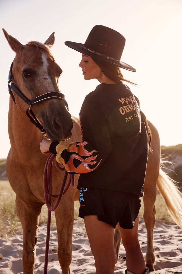 SABBI | The Flaming Cowboy Diego jumper | Black