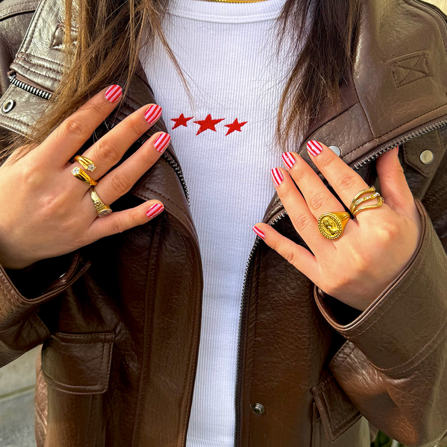 Sugar stripes | Pink and Red