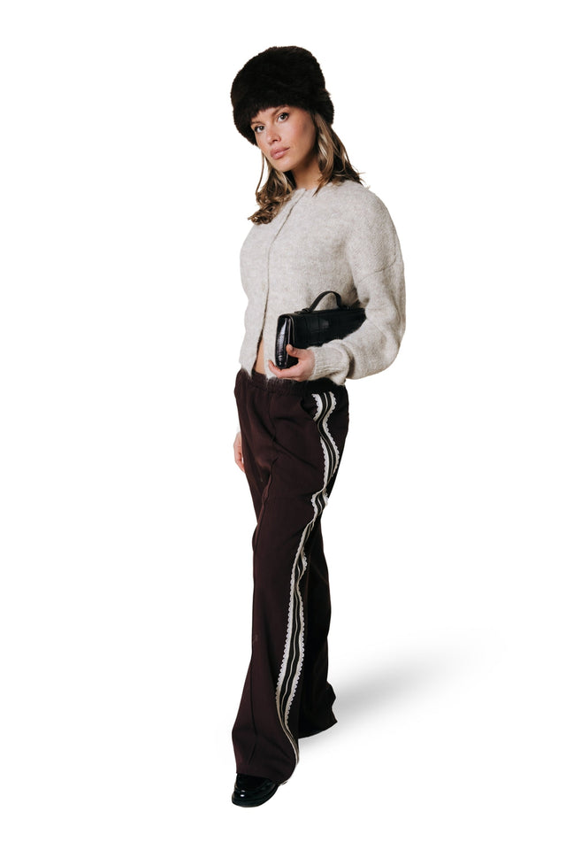 Colourful rebel | Tibby Taupe Sportpants