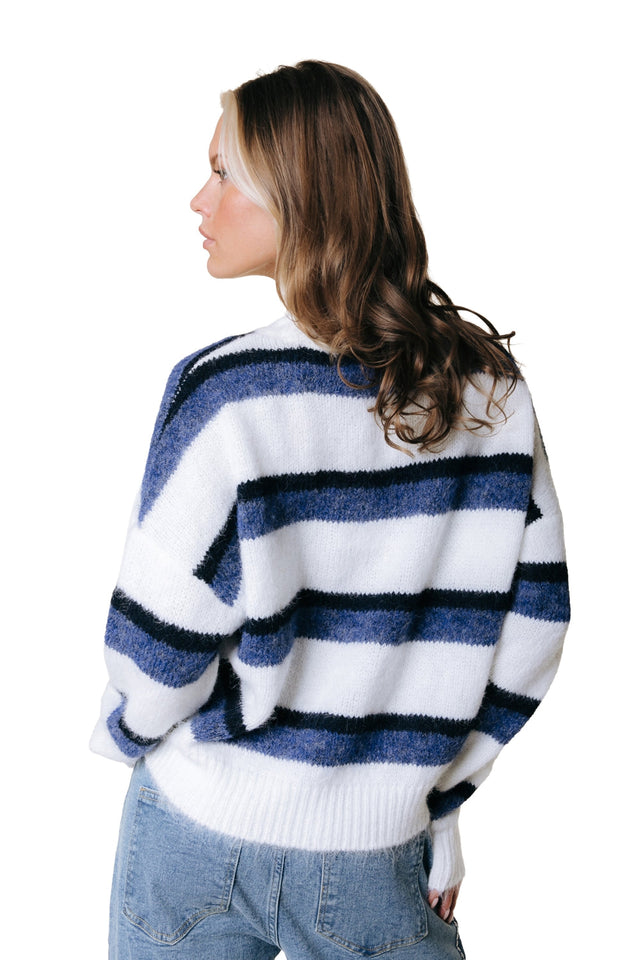Colourful rebel | Olivia Stripe Crewneck Knitted Sweater