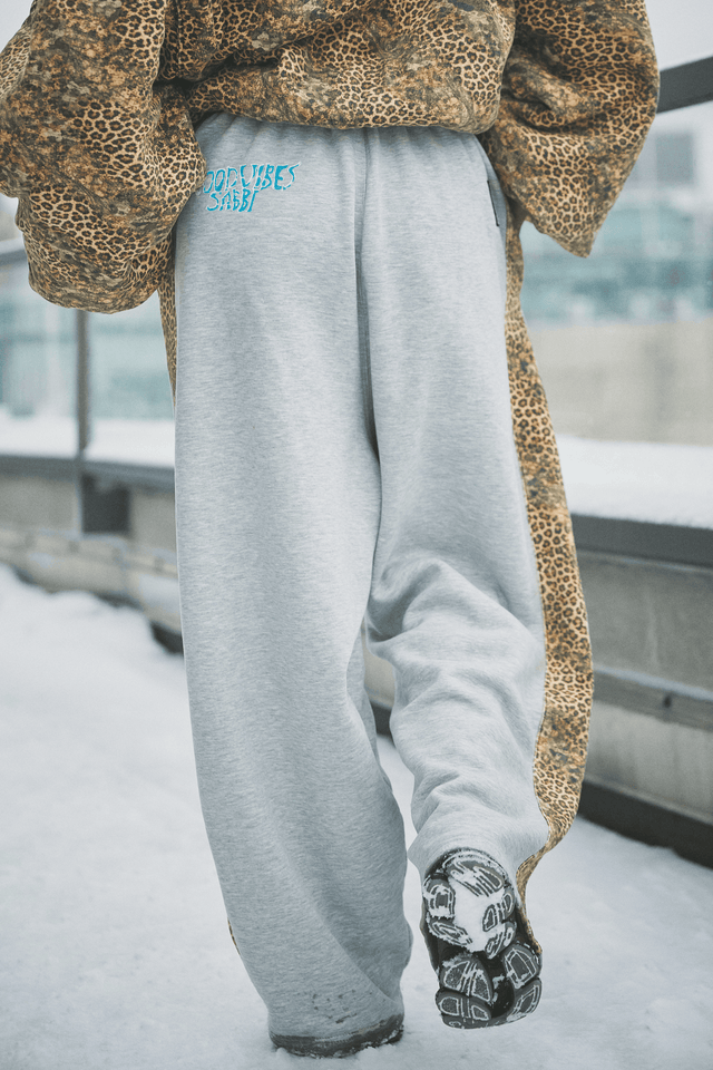 SABBI | Be Happy Wide Leg Sweat Pants Leopard