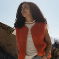 Alwero bodywarmer Tyb Light Coral Light detail