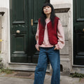 Alwero bodywarmer Tyb Light Beet Light detail
