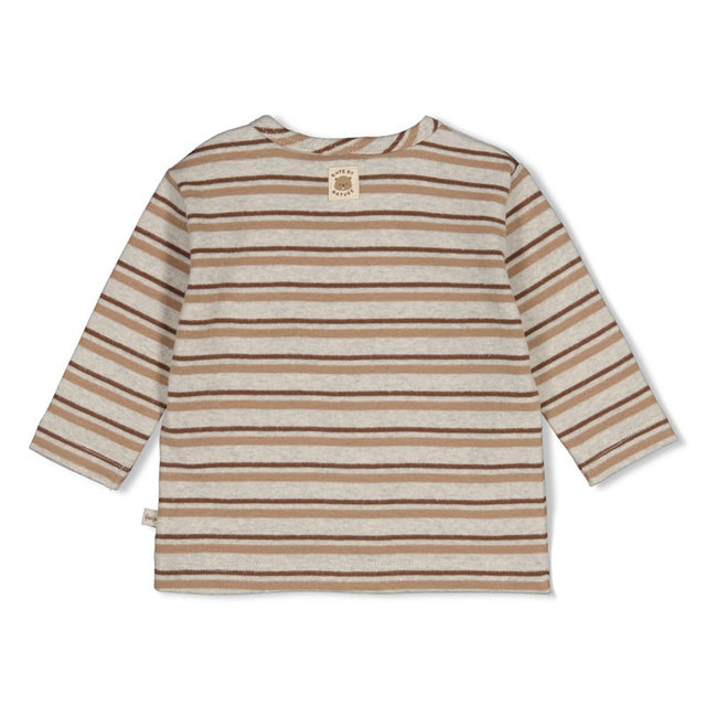 Feetje | Longsleeve rib met streep - Tiny Timber Tales | Bevertje