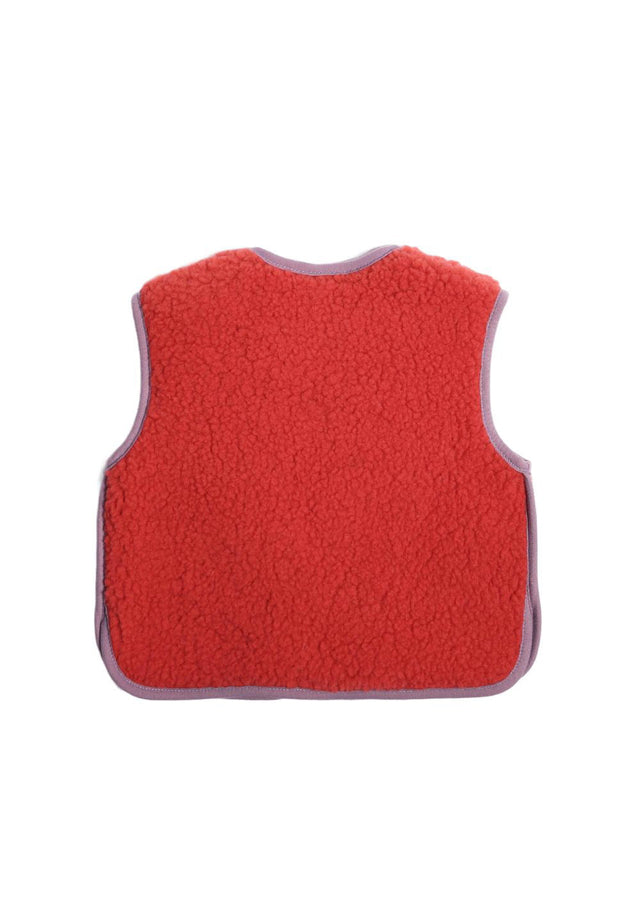 Alwero gilet Camino Junior Coral Light detail