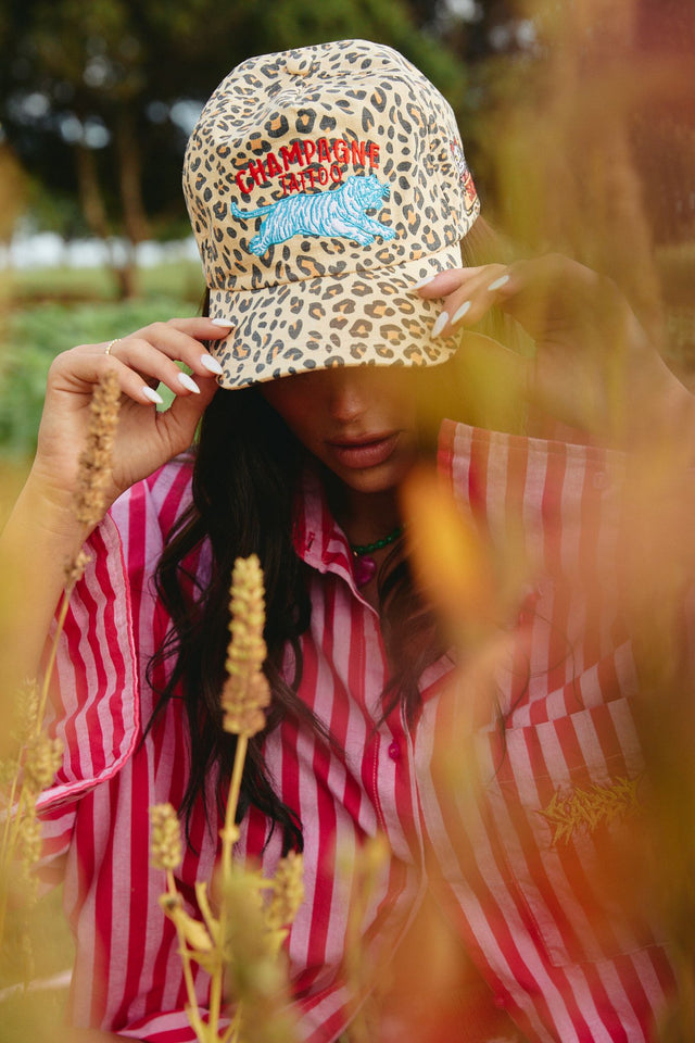 SABBI | Leopard Champagne Tattoo Cap
