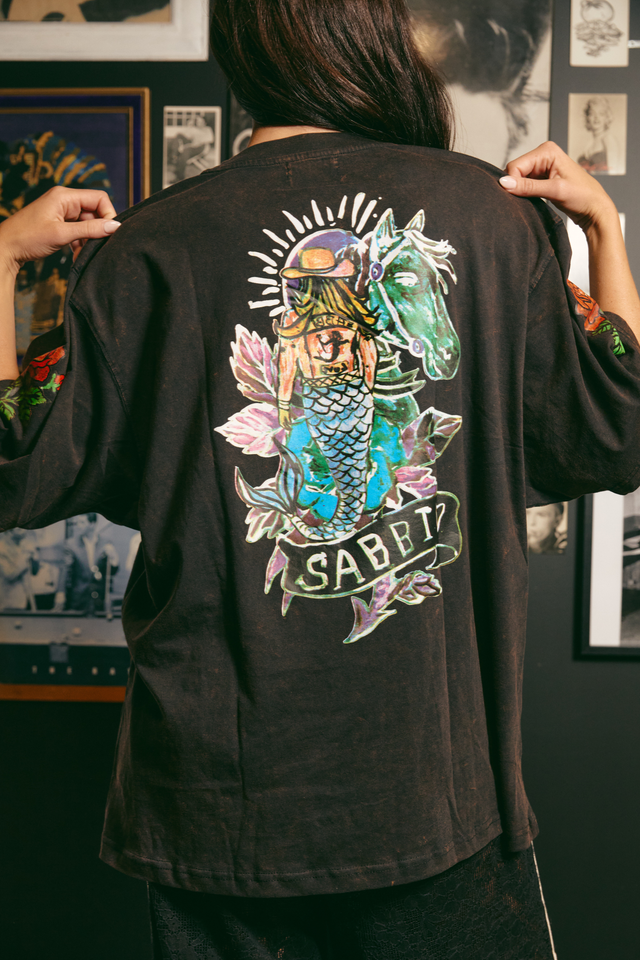 SABBI | The Rose tee | Black