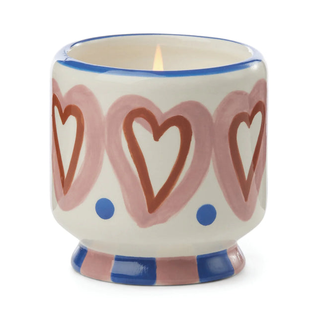 A dopo Hearts ceramic kaars | Rosewood Vanilla | Paddywax