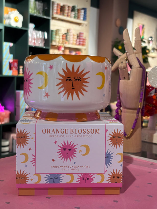 Paddywax | A Dopo Ceramic Candle XL | Sun – Orange Blossom