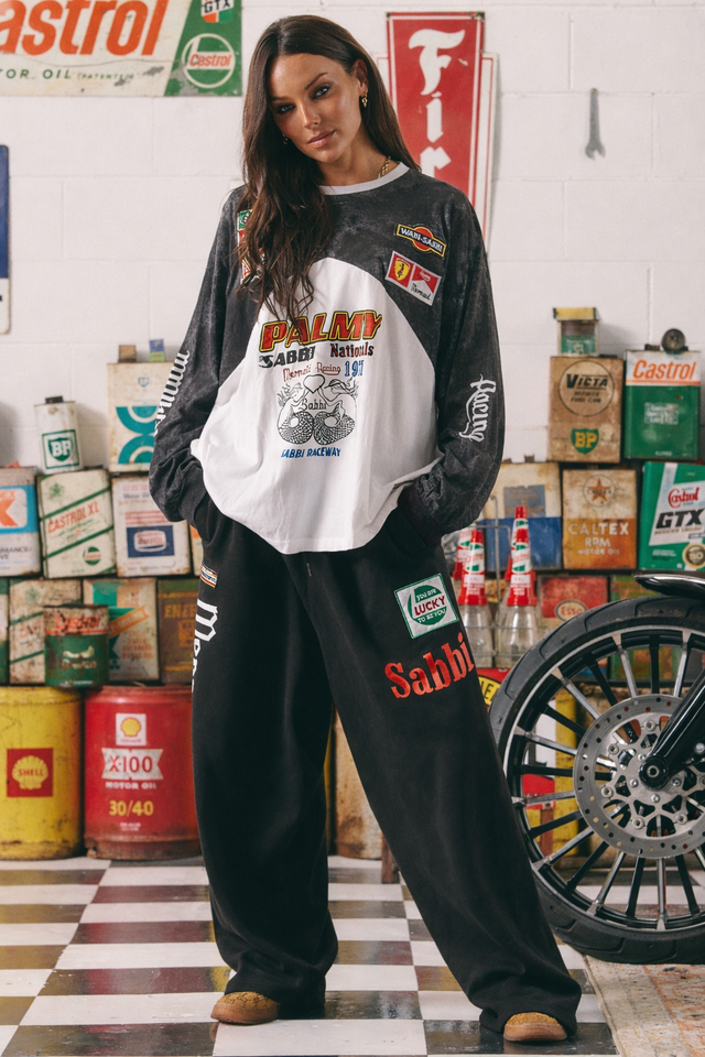 SABBI | Long Sleeve Mermaid Racing Tee | Black