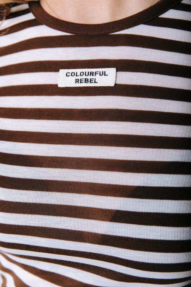 Colourful rebel | Juna Stripe Roundneck Top