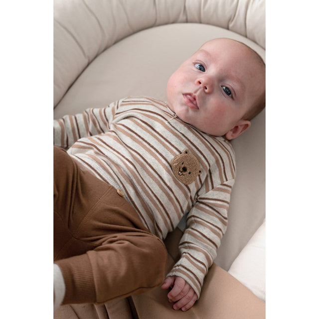 Feetje | Longsleeve rib met streep - Tiny Timber Tales | Bevertje