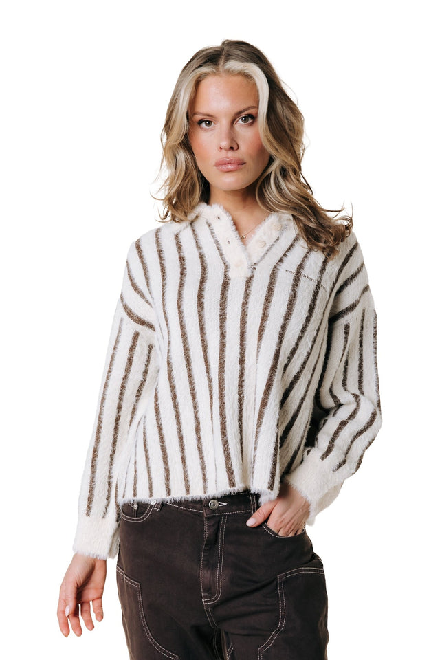 BOBBI STRIPE KNITTED LONGSLEEVE | Colourful rebel