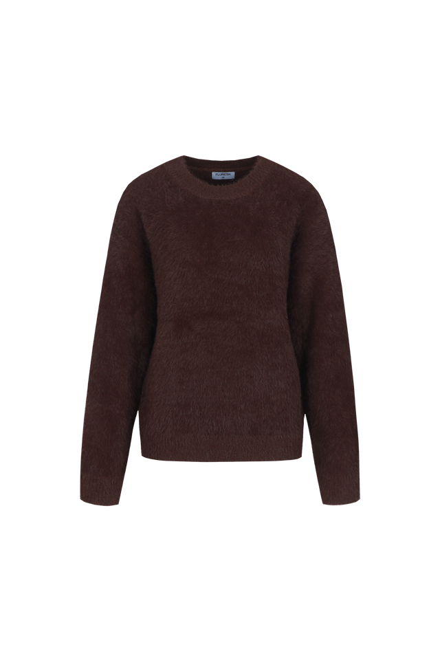Fluresk | islene knit sweater | Dark brown