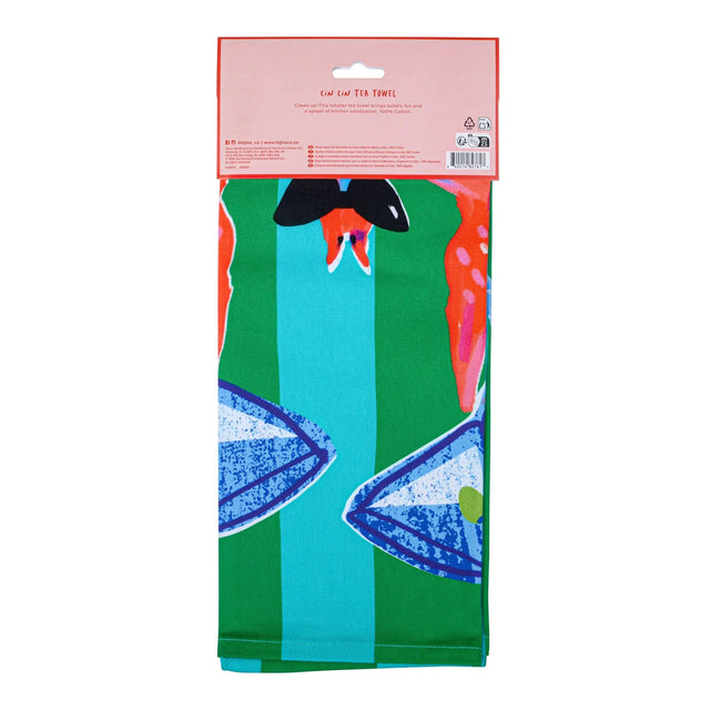 HiJinx Cin Cin Lobster theedoek detail