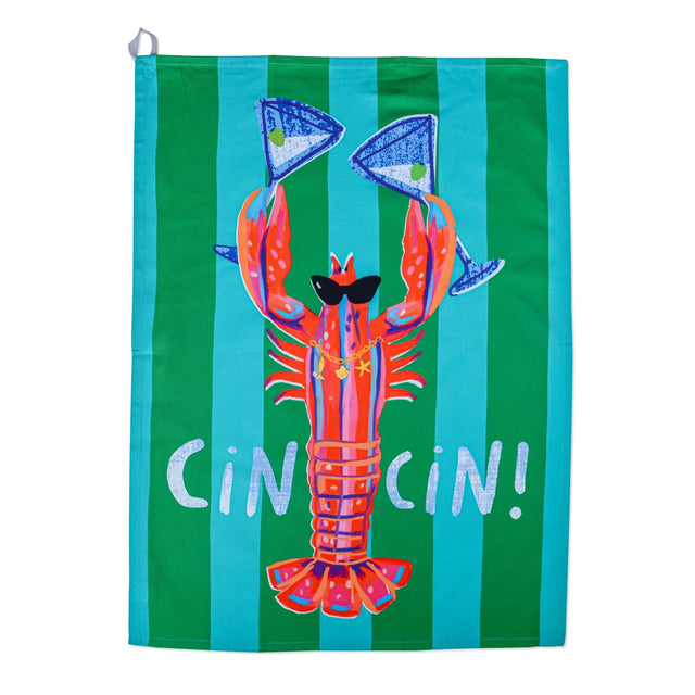 HiJinx Cin Cin Lobster theedoek sfeerbeeld